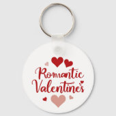 Porte-clés Minimal Valentine’s Day Love Typography Design | R (Verso)