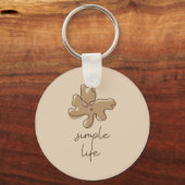 Porte-clés minimalisme Simple Vie (Verso)