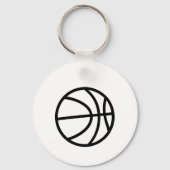 Porte-clés Minimalist basketball icon (Verso)