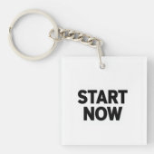 Porte-clés Minimalist bold start now text (Devant)