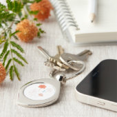 Porte-clés  Minimalist Floral Line Art (Côté )