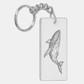 Porte-clés Minimalist Geometric Whale Acrylic Keychain (Devant gauche)