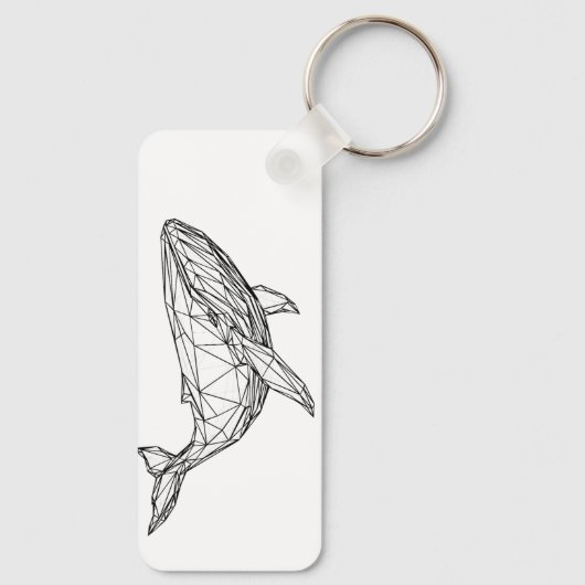 Porte-clés Minimalist Geometric Whale Keychain (Verso)