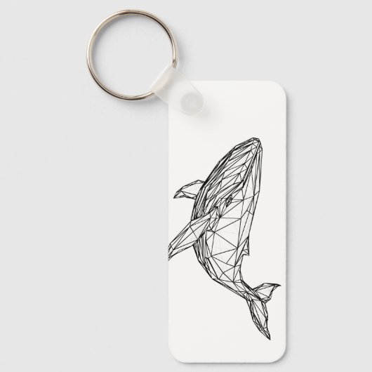 Porte-clés Minimalist Geometric Whale Keychain (Recto)