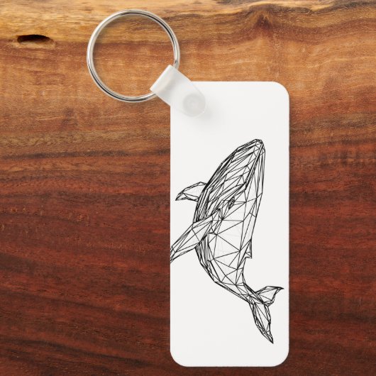 Porte-clés Minimalist Geometric Whale Keychain (Recto)