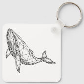 Porte-clés Minimalist Geometric Whale Keychain (Dos)
