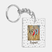 Porte-clés Minimalist Personalized Dog Lover Photo Keychain (Devant gauche)