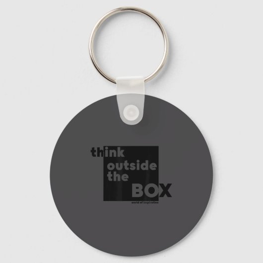 Porte-clés Minimalist Think Outside The Box (Recto)