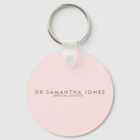 Minimaliste Moderne Femme Médecin Rose Professionn