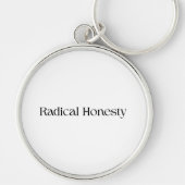 Porte-clés minimaliste Radical Honesty (Devant)