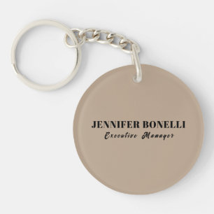 Porte-clés Minimaliste tendance personnalisé nom personnalisé
