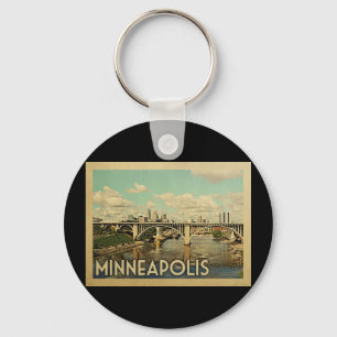 Porte-clés Minneapolis Minnesota Vintage voyage