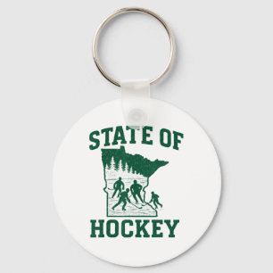 Porte-clés Minnesota - État de Hockey _1