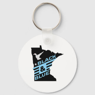 Porte-clés Minnesota Soccer Loon Noir et Bleu