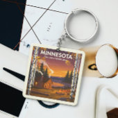 Porte-clés Minnesota vintage
