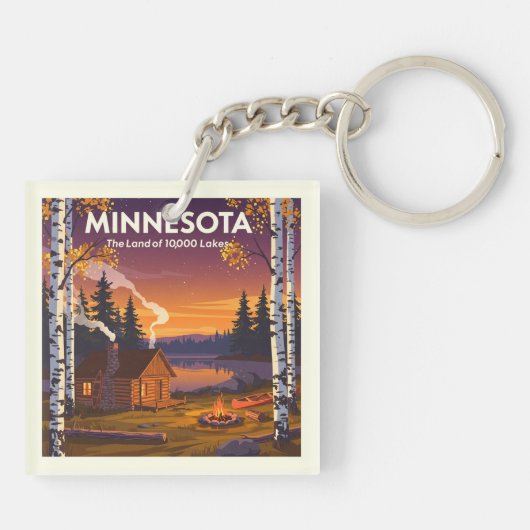 Porte-clés Minnesota vintage (Dos)