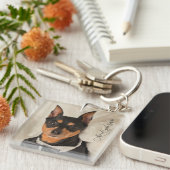 Porte-clés MinPin Tux (Devant Droit)