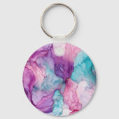 Porte-clés Mint Aqua Pearl Marbre or (Verso)