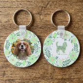 Porte-clés Mint Green Cavalier King Charles Spaniel Custom