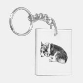 Porte-clés Minuscule Corgi, Carreau Fidèle (Devant gauche)