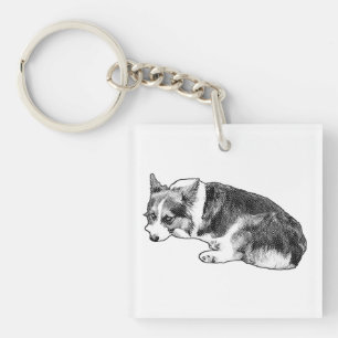Porte-clés Minuscule Corgi, Carreau Fidèle