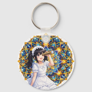 Porte-clés Mirabella dans Kaleidoscope Gold – Mandala de coul