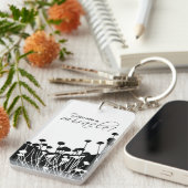 Porte-clés Miracle de récupération, noir et blanc (Devant droit)