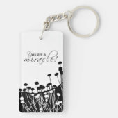 Porte-clés Miracle de récupération, noir et blanc (Dos)