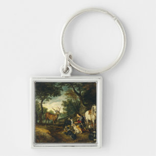 Porte-clés Miracle de Saint Hubert par Pierre Paul Rubens