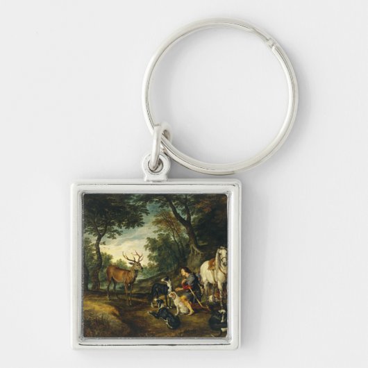 Porte-clés Miracle de Saint Hubert par Pierre Paul Rubens (Devant)