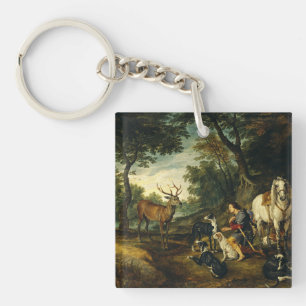 Porte-clés Miracle de Saint Hubert par Pierre Paul Rubens