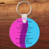 Porte-clés Miracle of Friendship Poem Porte - clé (Recto)