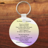 Porte-clés Miracle of Friendship Poem Porte - clé (Recto)