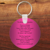 Porte-clés Miracle of Friendship Poem porte - clé (Recto)