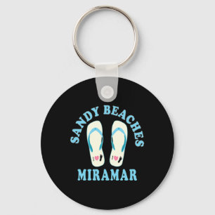 Porte-clés Miramar Vacances Plages De Sable I Heart Flip Flop