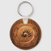 Porte-clés Miroir fractal fossile (Recto)