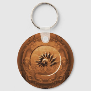 Porte-clés Miroir fractal fossile