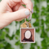 Porte-clés miroir Jeune-peint de papier-pierre, c.1890 (main)