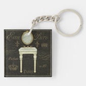 Porte-clés Miroir vintage et évier (Dos)