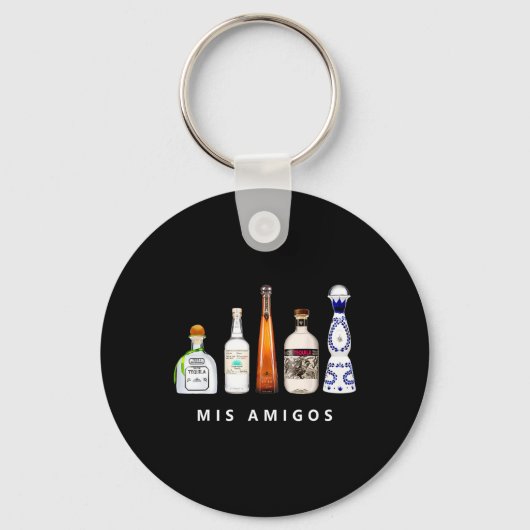 Porte-clés Mis Amigos Tequila Funny Cinco De Mayo Parc Mexica (Recto)