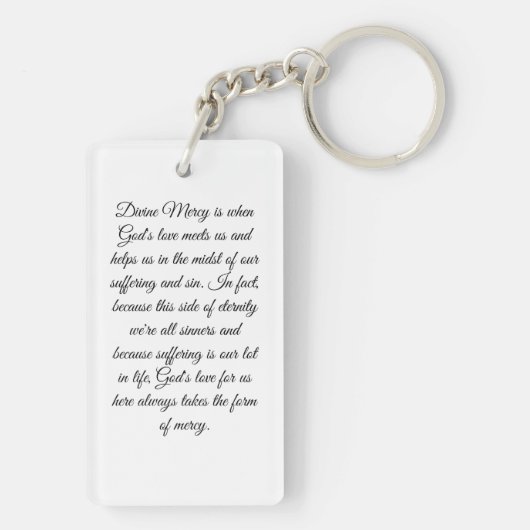 Porte-clés Miséricorde divine (Dos)