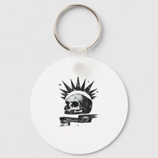 Porte-clés Misfit Skull Creative Character Art Style Keychain (Recto)