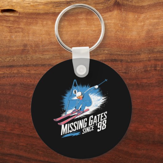 Porte-clés Missing Gates Since 98 Alpine Skiing (Recto)