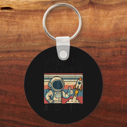 Porte-clés Mission Third 3rd Grade Accepted Astronaut (Recto)