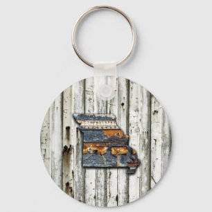 Porte-clés Missouri Rusty State Shape