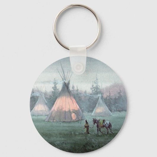 Porte-clés MISTY TIPI CAMP par SHARON SHARPE (Recto)