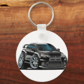 Porte-clés Mitsubishi Evo Black Car (Recto)