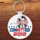 Porte-clés Mitt Romney ComMITTed 2012 Gear (Recto)