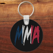 Porte-clés Mixed martial art du drapeau français (Recto)
