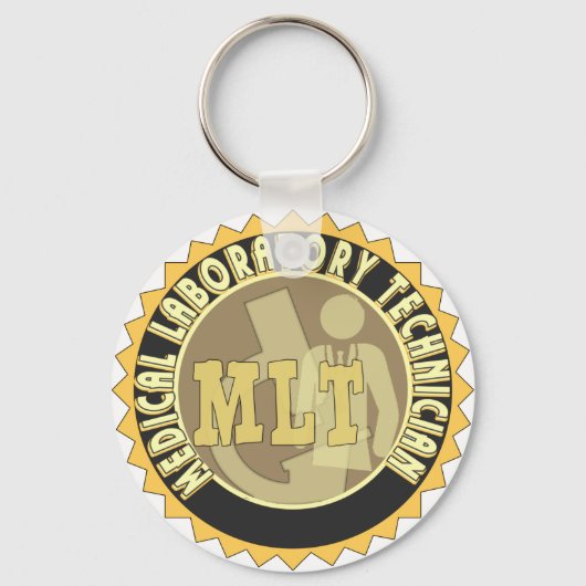 PORTE-CLÉS MLT BADGE TECHNICIEN DE LABORATOIRE MÉDICALE (Recto)
